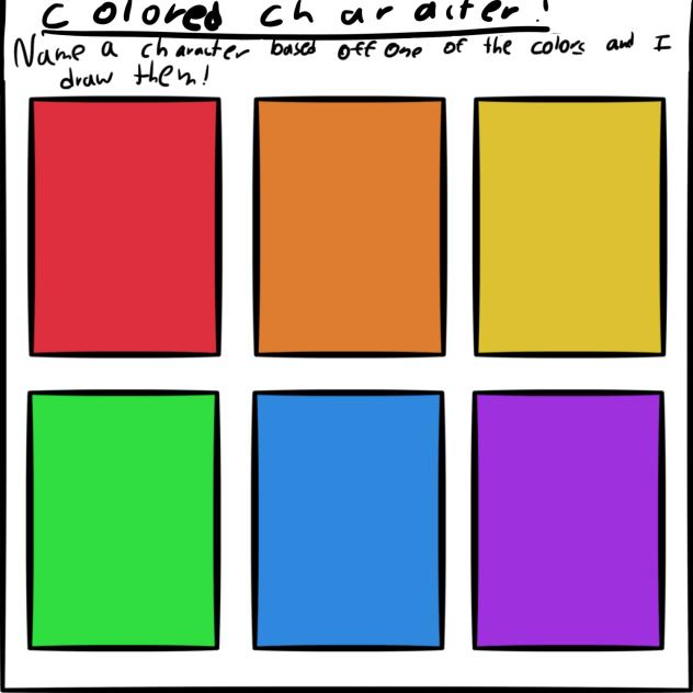 colored character