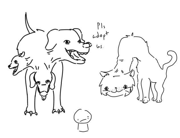 Please adopt us.