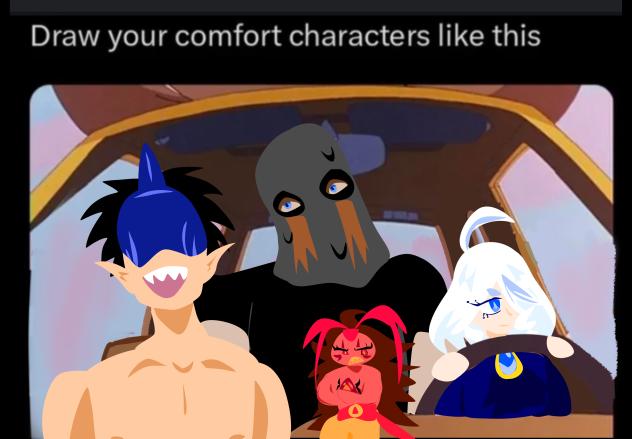Draw your comfort characters like this