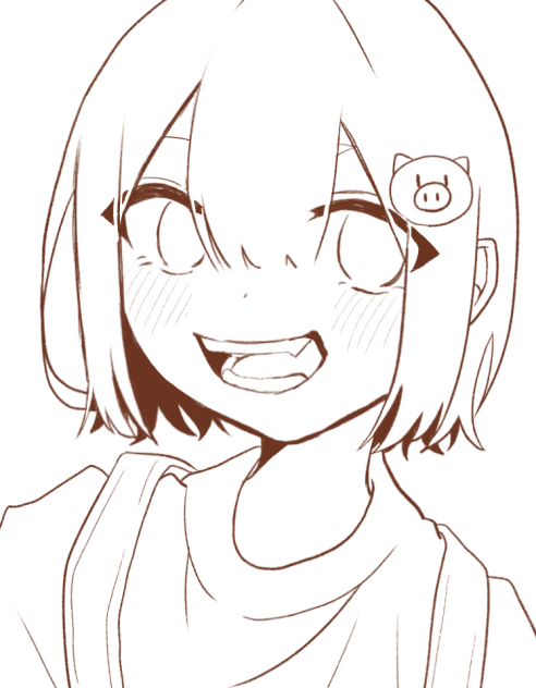 おしゃお線画
