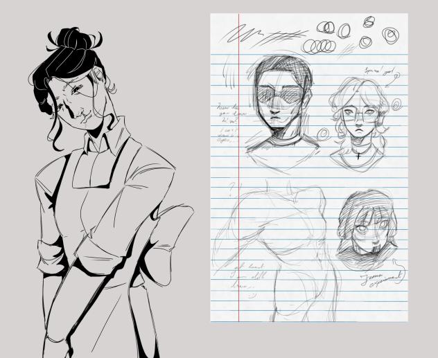 Pre-Cataclysm Ilias and some doodles