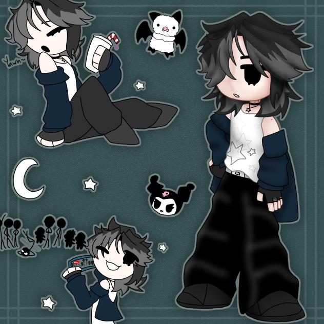 My irlsona in Odetari Visualizer Style