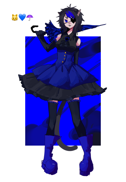 🐱💙☂️