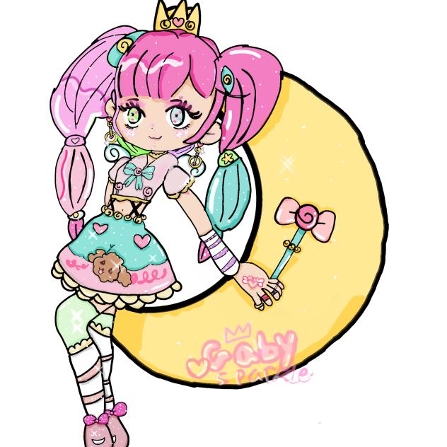 adroble princess on moon (Gaby Sparkle )