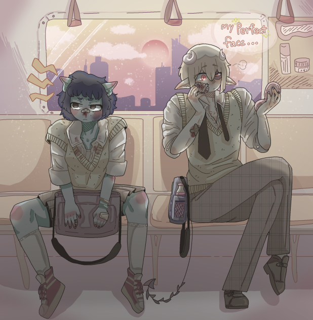 Awkward train ride home