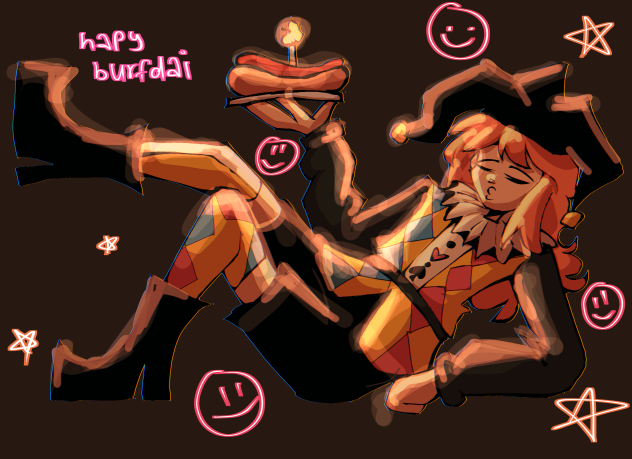 hapy burfday hotdog