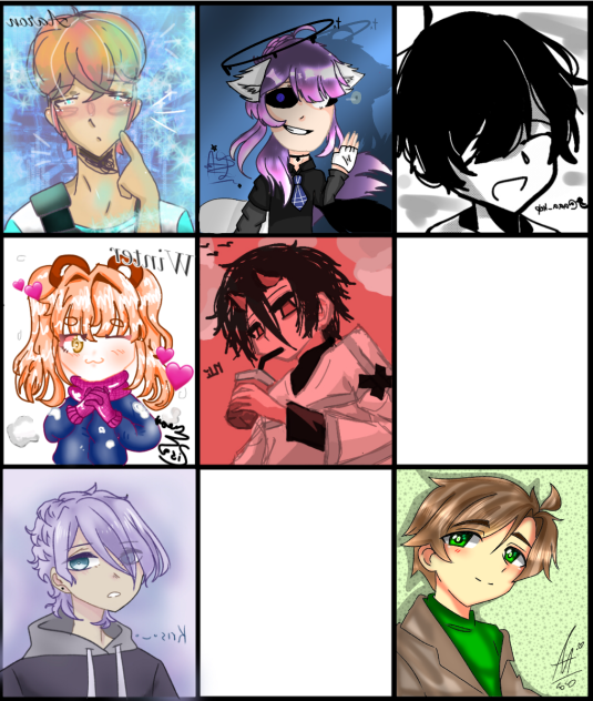 9 artists collab