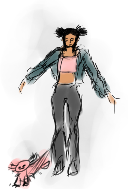 Girl doodle
