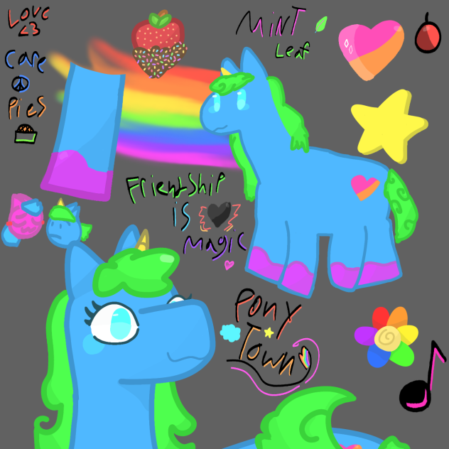 mint leaf from pony Town comics