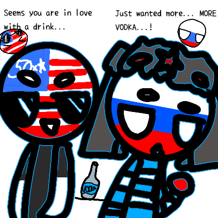 Da Countryhumans USA and Russia