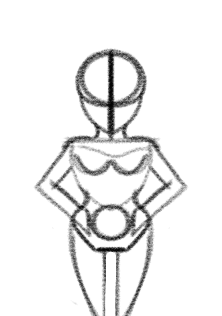 How to draw a simple body