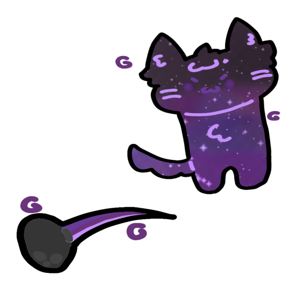 Super cute Spacecat stickers