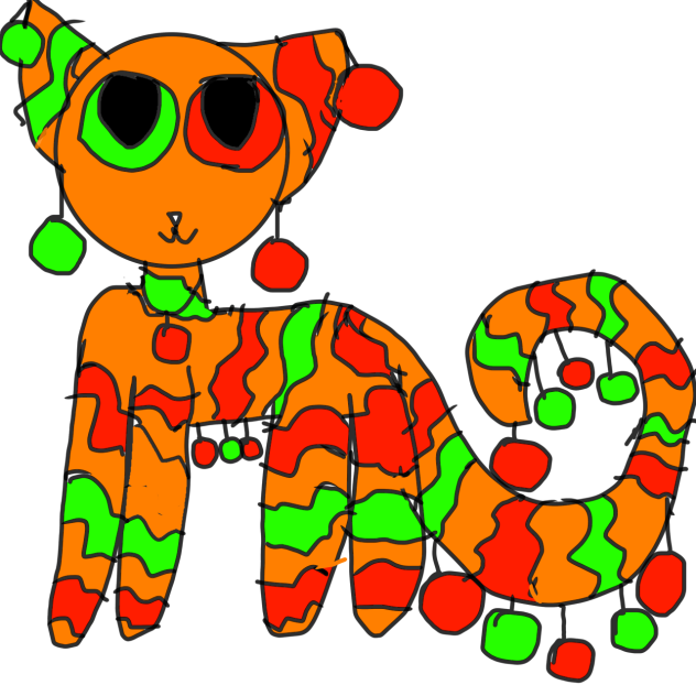Early Christmas cat