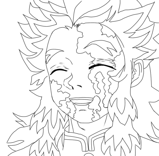 無題177  煉獄さん　線画