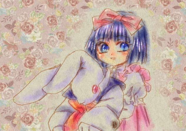 うさぎと女の子