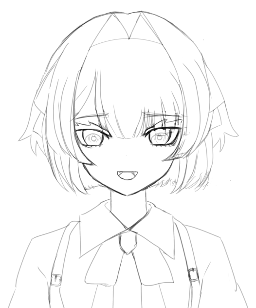 輪廻V嬢　線画