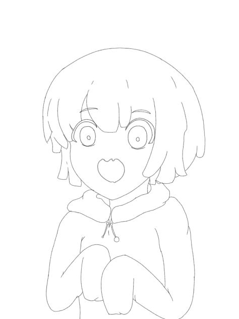 くらげくん 線画