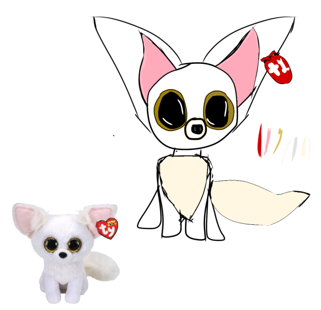 Tried to draw a beanie boo
