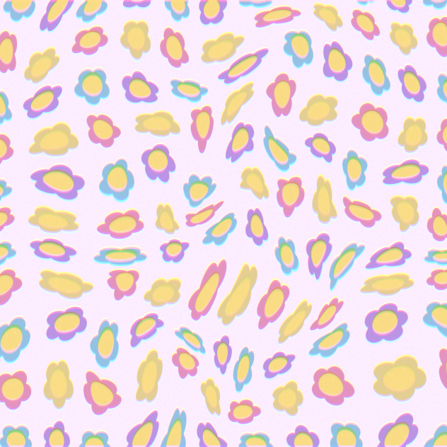 Cute Warped Flower Wallpaper