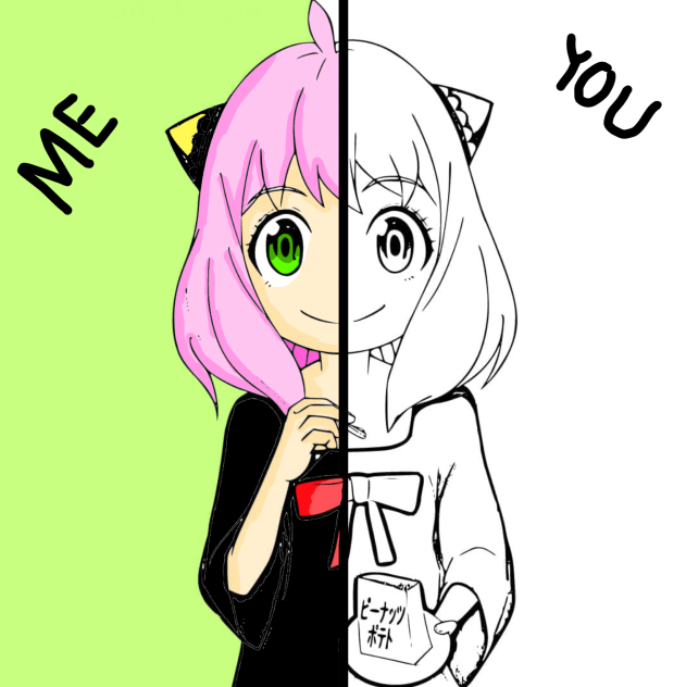 Anya coloring collaboration!!