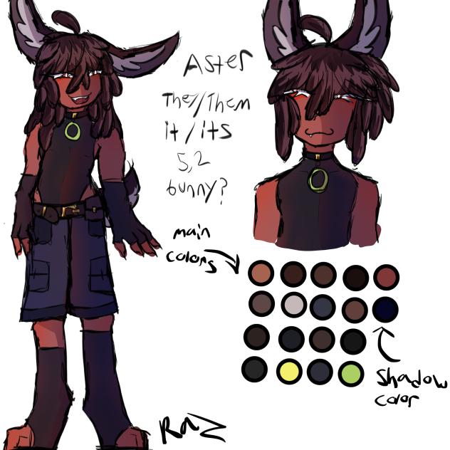 Aster character design