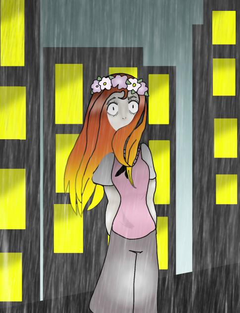 city rain