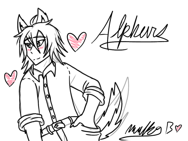 my new oc, Alpheus Crimsoneye!🌕🐺