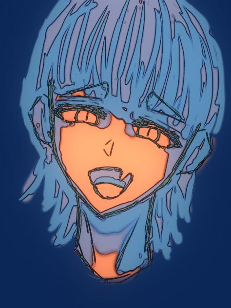 嘲笑ってる顔