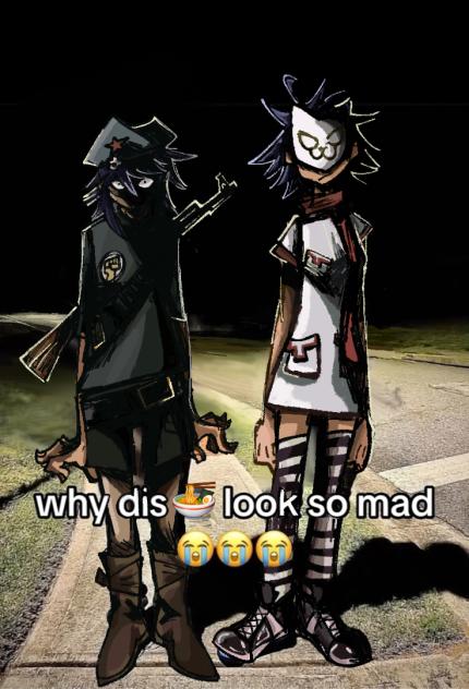 why dis 🍜 look so mad 😭😭😭
