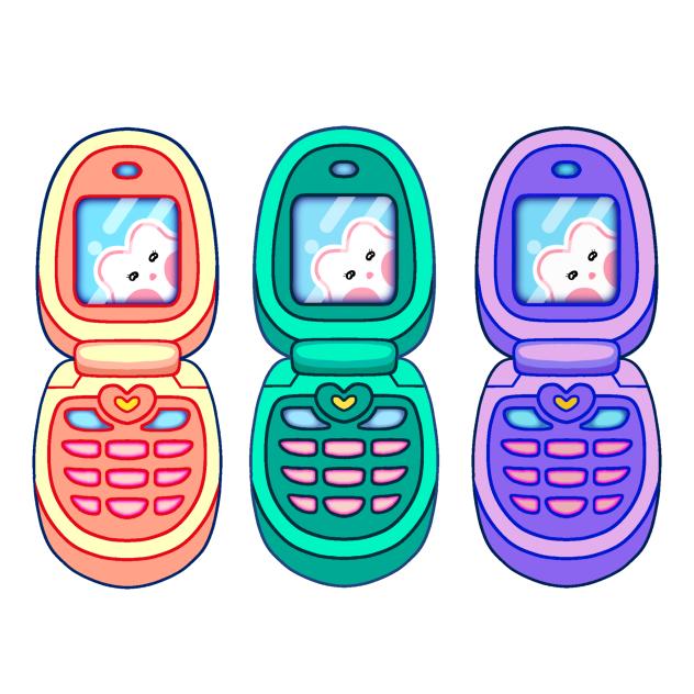 Y2k cute cell phone 3