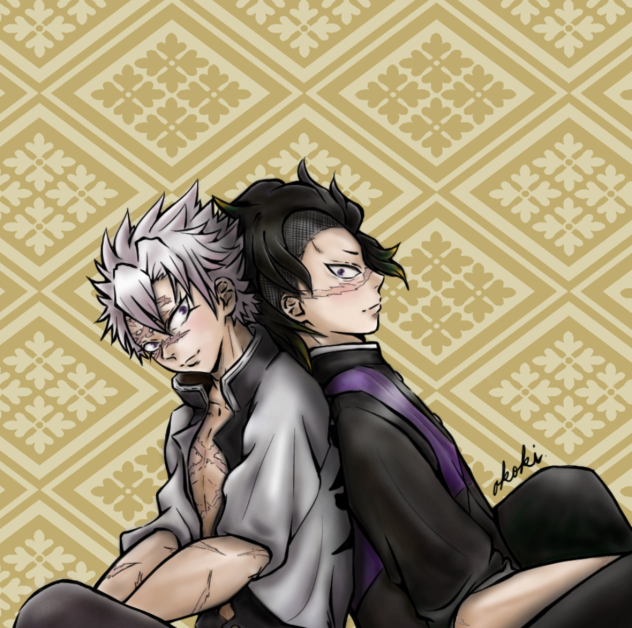 鬼滅の刃不死川兄弟オリジナルポーズ - ibisPaint