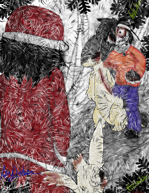Mount silver red and gold - ibisPaint