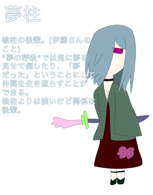 私が鬼滅の刃の世界に行ったらキャラデザ&説明