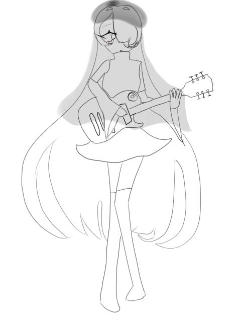 ギターを持つ少女が現れて