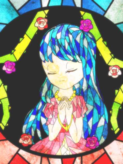 ステンドグラス お姫様