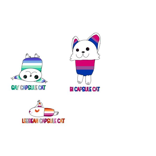 some pride capsule cat!