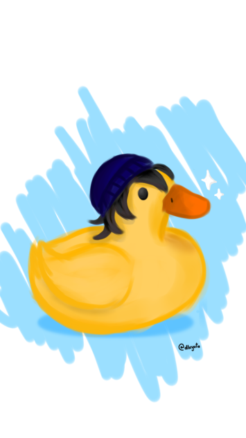 Quackity in duck version - ibisPaint