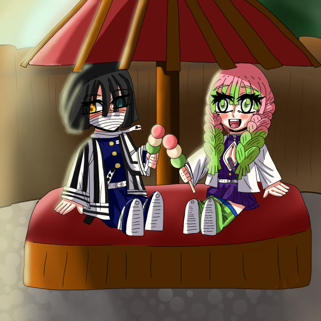 🍡Misturi X Obanai Fanart Chibi🍡