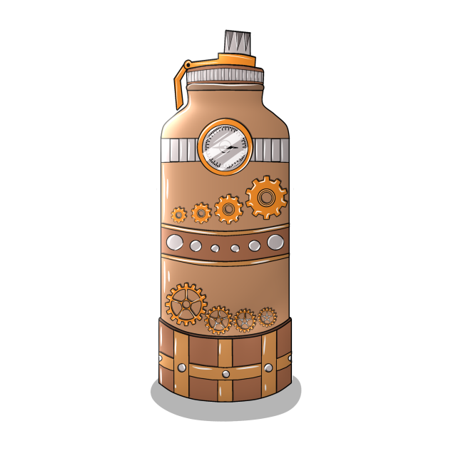 steampunk water bottle