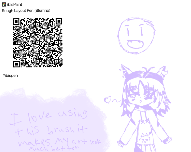 De brush QR code