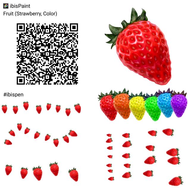 Strawberry Fruit Brush (Color)