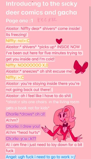 Sick deer comics script