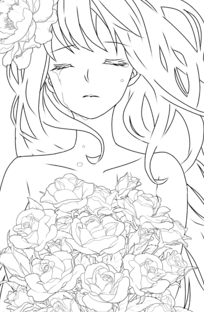 Flower[白雪姫] 線画