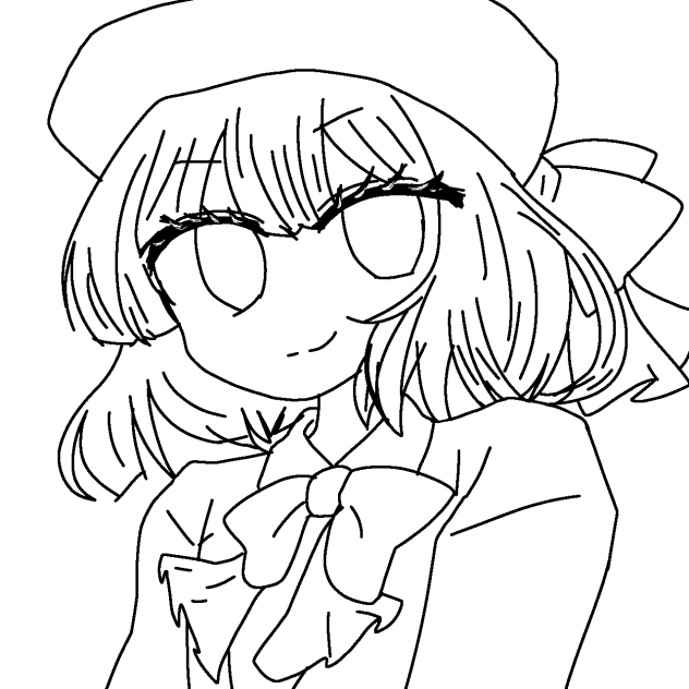 かなり手を抜いた有馬かな 線画