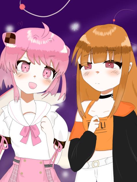 のあ＆えと新ビジュ！