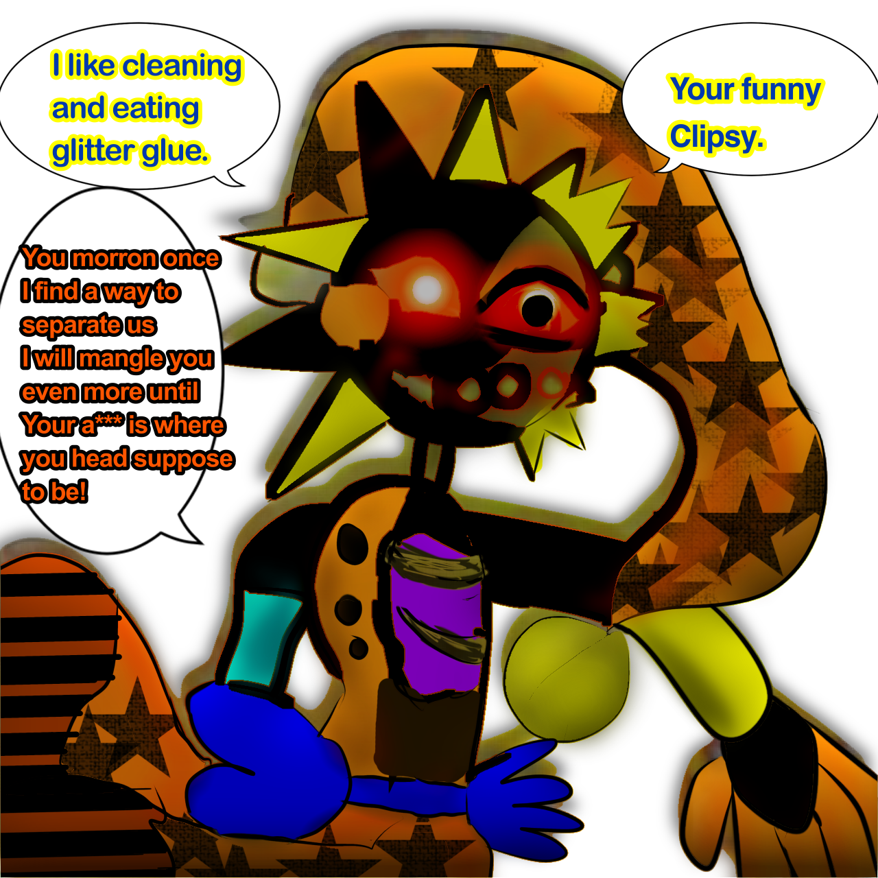 Fnaf and Tsams Eclipse fusion - ibisPaint