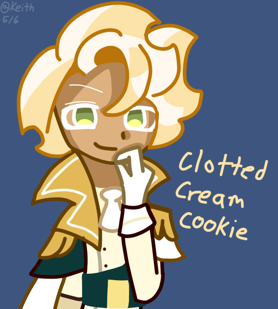 Clotted cream cookie
