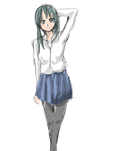 緑髪