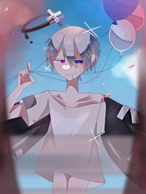ガードレール越し