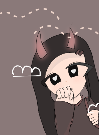 Cute Devil School Girl